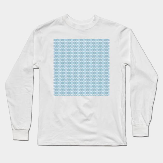 Diamond Hearts Blue Long Sleeve T-Shirt by ProjectM